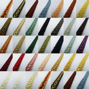 31 COLOUR 15mm Chain Gimp Braid Trim Upholstery Chair Costume BUY 1 2 4m+ 196 - Picture 1 of 36