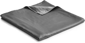 Exclusive Cooling Duvet Cover for Weighted Blankets with 16 Strings (Dark Grey, - Picture 1 of 6