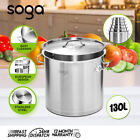 Soga Stock Pot 130l Top Grade Thick Stainless Steel Stockpot