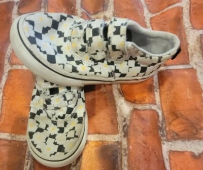 Zapatos Vans para niños pequeños talla 8 con correa de girasol en excelente estado Foto 1 de 2
