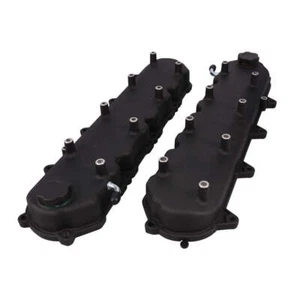 Cast Aluminum Valve Covers with Coil Mounts -Black for GM LT - Foto 1 di 1