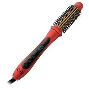 CHI AMPLITUDE TOURMALINE CERAMIC SERIES 1.25” HEATED ROUND BRUSH, RUBY RED - Picture 1 of 7