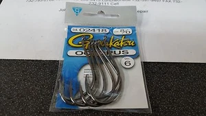 1 Pack Gamakatsu Octopus Hooks 8/0 #02418 6 Pack FREE SHIPPING - Picture 1 of 3