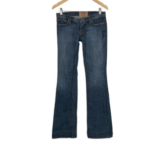 Vintage Guess Women's Blue Medium Wash Low Rise Denim Bootcut Jeans Size 24 - Picture 1 of 10