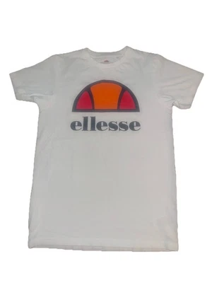 Ellesse T-Shirt White Classic Logo Men’s Size X-Small Unisex Tee EUC - Image 1 of 3