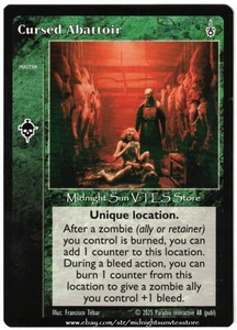 Cursed Abattoir Fifth Edition V5 V:TES VTES Vampire CCG - Picture 1 of 1