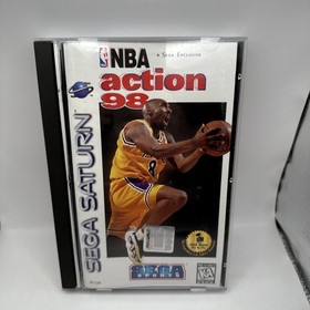 NBA Action 98 Sega Saturn Complete CIB w Manual Kobe Bryant Sports Exclusive