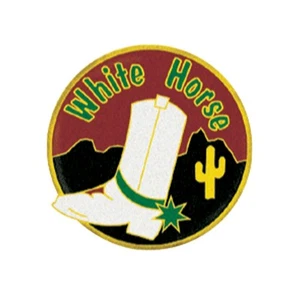 Viper White Horse Dart Pin - Picture 1 of 1