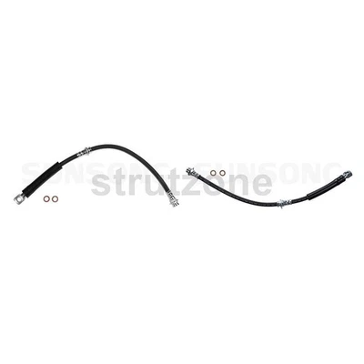 2 líneas de freno de manguera hidráulica de freno delantero para Chevrolet Camaro 1988 1984 1985_ Foto 1 de 4