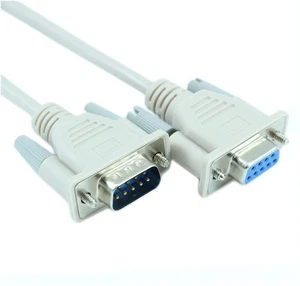 3 Fuß Serielles Kabel DB9/DB9 RS232 Stecker auf Buchse VERLÄNGERUNGSKABEL - Bild 1 von 2