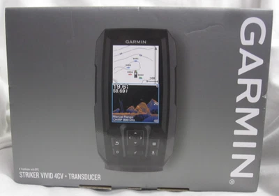 Garmin STRIKER Vivid 4cv Marine Fishfinder with GT20-TM Transducer 010-02550-00 - Image 1 of 4