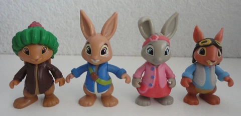 Peter Rabbit and Friends Toy Figure Lot Lily Benjamin Complete Set Nick Jr Cover