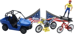NEW RAY Toy Replica #199 PASTRANA NITRO CIRCUS Dirt Bike UTV Play Set - Picture 1 of 1