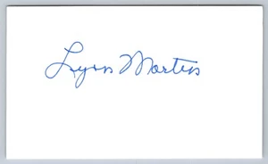 Lynn Martin Signed Index Card - Politics - Illinois - Picture 1 of 2