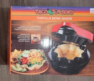 taco tuesday baked tortilla bowl maker uses 8 or 10 inch shells latch broke - Picture 1 of 1
