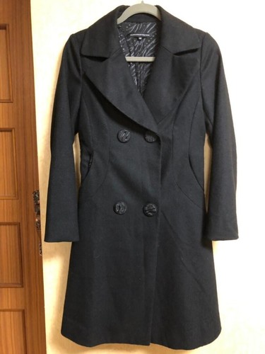 Alexander McQueen cappotto lungo nero doppio bottone taglia 40
