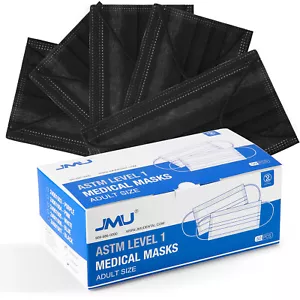 JMU Einweg Gesichtsmasken Medizinisch Chirurgisch Dental 3-lagig Ohrschlaufe ASTM Level 1 - Bild 1 von 12