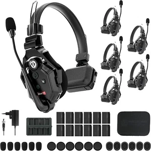 Hollyland Solidcom C1 Wireless Headset Intercom System 6Person Full Duplex1100ft - Picture 1 of 8