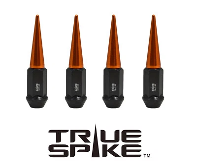 20 tuercas de acero True Spike 89 mm 1/2" con púas naranjas para Dodge Jeep Plymouth Foto 1 de 2