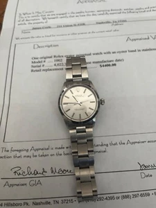 rolex oyster pre-owned 1974 oyster band stainless steel - Picture 1 of 2