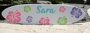 Surfbrett Wandbild, personalisiertes Surfbrett, Holz Surfbrett, Strandhaus Deko - Bild 1 von 2
