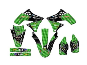 2009-2012 KX 250F COURSE SERIES Green Senge kit graphique compatible avec Kawasaki - Photo 1/4