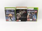 Microsoft Xbox 360 Live Mass Effect 1 2 & 3 N7 Collectors Edition Games Bundle 