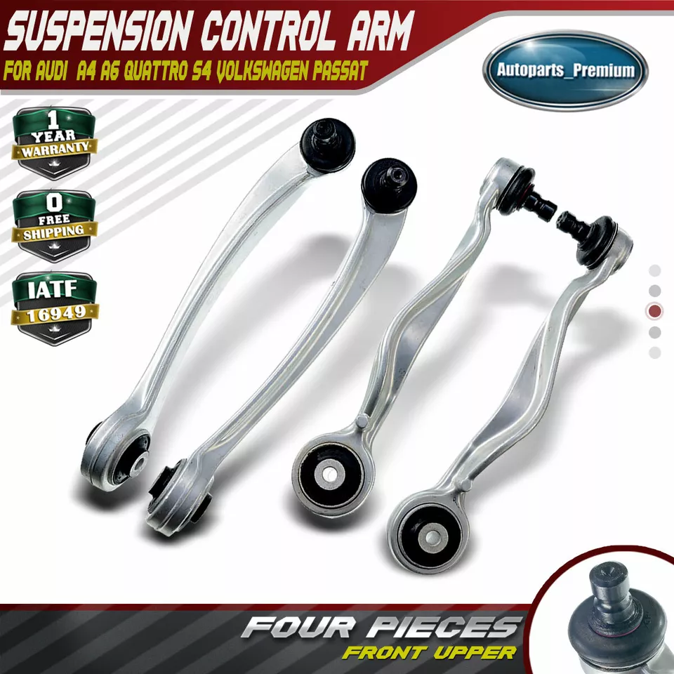 Upper Control Arm Set for Audi A4 A6 A4 Quattro	1997-2009 Forward Rearward 4pc - Image 1 of 4