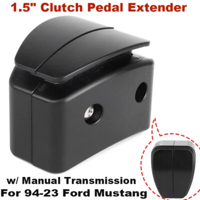 Extensor de almohadilla de pedal de 1,5" embrague 1994-2023 con transmisión manual para Ford Mustang Foto 1 de 4