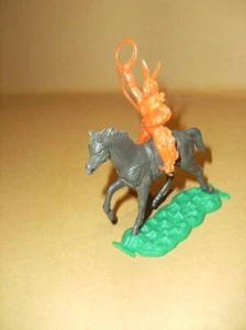 années 70 - 80 une petite figurine cavalier sur cheval - indien du cirque - Bild 1 von 4