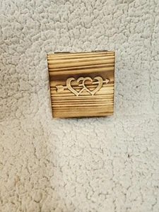 Ringbox Amor Pfeil Doppelherz Ringbox Holz His and Hers - Bild 1 von 5