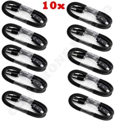 10x Cable de sincronización de datos cargador USB micro rápido cable trenzado para Samsung Android LG Foto 1 de 4