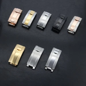 For Rolex Watch Buckle Premium Stainless Steel Micro-adjustable Butterfly Clasp - Picture 1 of 17