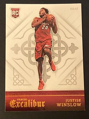 2015-16 Panini Excalibur Base #159 Justise Winslow Miami Heat RC Rookie NBA Card - Image 1 of 2