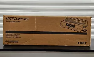 OKI Data Microline ML 421 9-Pin Dot Matrix Wide Format Network Printer New - Picture 1 of 2