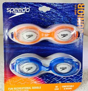 Speedo Confezione 2 Occhiali Spray Mare Jr Comodi/Sicuri Blu e Arancione Età 6-14 - Foto 1 di 7
