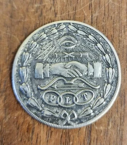 Rare 1930s "Made An Odd Fellow In Lodge No" Coin Medal Token - Picture 1 of 4