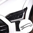 Carbon Fiber Headlight Eyebrow Trim Sticker Exterior For Toyot@ Tundr@ 2022-23
