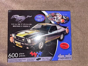 Aquaris Mustang Il Cobra ll 600 Piece Puzzle. 2 In 1 Puzzle Xtra Challenging NEW - Picture 1 of 4