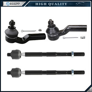 4pcs Front Inner and Outer Tie Rod Ends For 2012 - 2018 FORD FOCUS ESCAPE C-MAX
