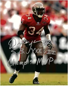 Dexter Jackson-Buccaneers-Autographed 8x10 Football Photo-With 2 Inscriptions - Picture 1 of 1