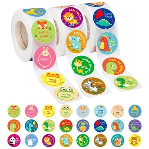 3 Rolls Motivational Stickers for Kids 1500 Pcs Teacher Reward School Supplies - Picture 1 of 7