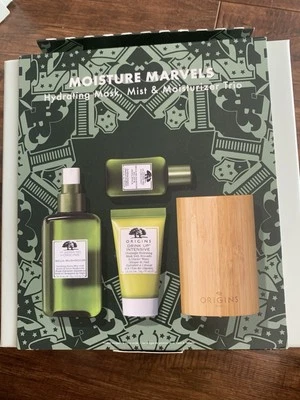 NUEVO EN CAJA ORIGINS HIDRATANTE HIDRATANTE HUMEDATION MARVELS, JUEGO TRÍO NIEBLA E HIDRATACIÓN Foto 1 de 4