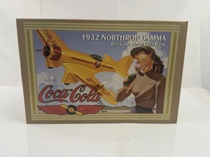 VTG Ertl 1995 Coca-Cola 1932 Northrop Gamma Die Cast Airplane Metal Coin Bank  - Picture 1 of 18