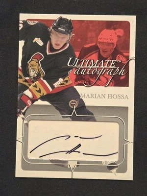 2003-04 ITG Ultimate Memorabilia Ultimate Autograph Marian Hossa HOF #/135  - Image 1 of 2