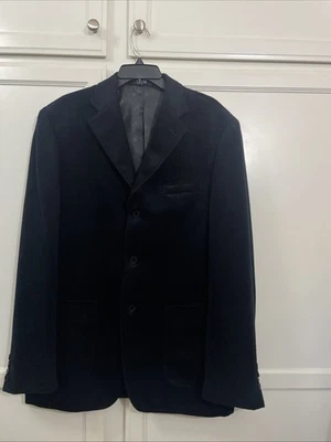 Abrigo deportivo de terciopelo chaqueta Blazer Dolce & Gabbana/D&G para hombre talla 54 ITALIA negro Foto 1 de 4