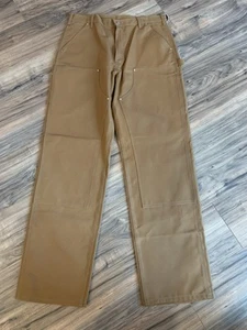 Vtg Carhartt B01 BRN Dungaree Fit Double-Knee Work Pants 36/34 NOS NWT USA - Picture 1 of 10