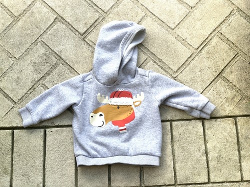 VETEMENTS Abbigliamento Natalizio Bambini Giacca Felpa 18 Mesi Cappuccio Grigio Ragazzi Ragazze Bambino