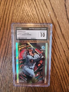 2024 Bowman Prospect Power-Up #PP-5 Jackson Holliday CGC 10 GEM MINT - Picture 1 of 3