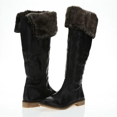 Botas altas para mujer LUCKY BRAND 167464 de piel de fax/cuero negras talla 37/7 Foto 1 de 4